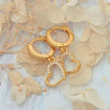 Amari Gold Plated Huggie Hoop Earrings