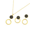 Agnessa Gold Plated - Set Necklace and Earrings