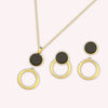 Agnessa Gold Plated - Set Necklace and Earrings