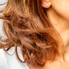 18K Gold Plated Stud Earrings with CZ