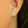 18K Gold Plated Stud Earrings with CZ