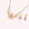 Gold Plated Necklace and Earrings Set - The Abbie
