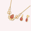 Gold Plated Necklace and Earrings Set - The Abbie