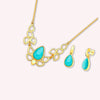 Gold Plated Necklace and Earrings Set - The Abbie