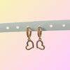 Amari Gold Plated Huggie Hoop Earrings