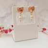 Cute 18K Gold Plated Pearl Drop Earrings