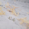18K Gold Plated Stud Earrings with CZ