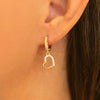 Amari Gold Plated Huggie Hoop Earrings