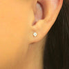 18K Gold Plated Stud Earrings with CZ