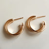 Gold Plated Triple Hoop Earrings