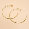 Gold Plated Oversized Hoop Earrings